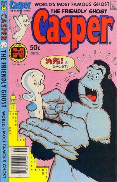 The Friendly Ghost Casper #218 cover