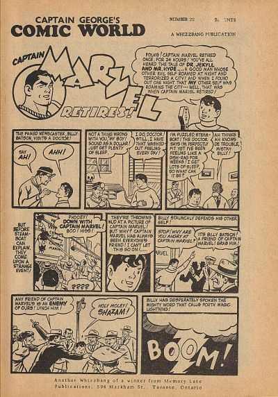 Captain George's Comic World #22