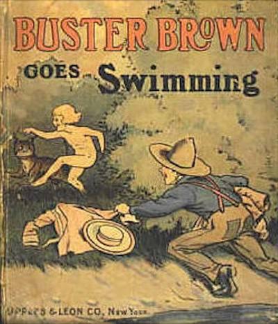 Buster Brown Goes Swimming cover — © Cupples & Leon