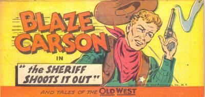 Blaze Carson cover — © Vital Publications, Inc.