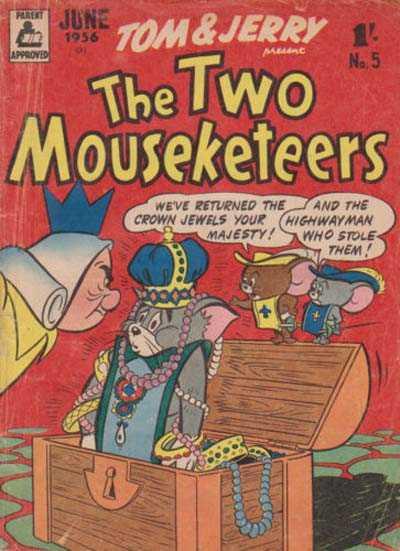 Tom and Jerry Present the Two Mouseketeers #5 cover