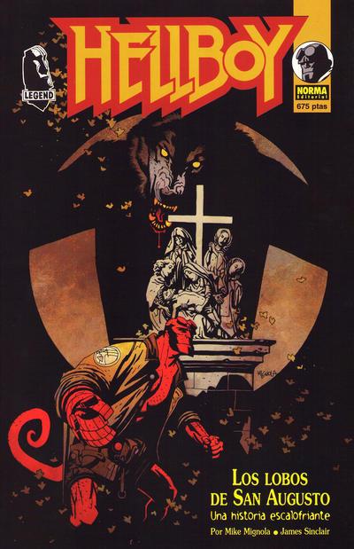 Hellboy: Los Lobos de San Augusto cover — © Norma Editorial