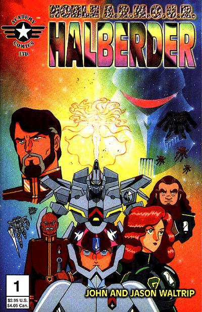 Noble A.R.M.O.U.R. Halberder cover — © Academy Comics Ltd