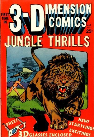 Jungle Thrills 3-D cover — © Star Publications