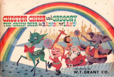 Chester Cheer and Gregory the Green Deer in "Rainbowland"