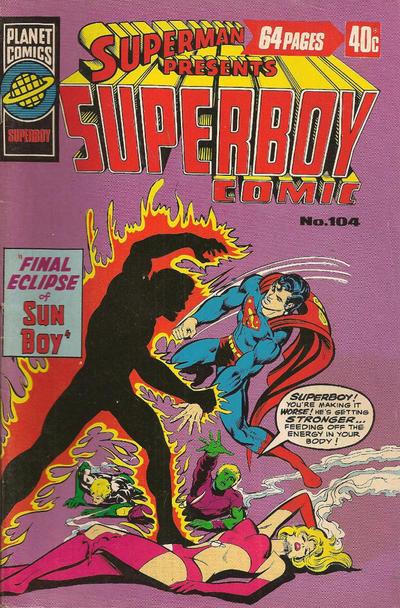 Superman Presents Superboy Comic #104