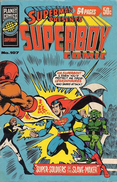 Superman Presents Superboy Comic #107