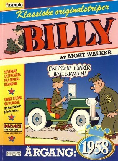 Billy Klassiske originalstriper #1958
