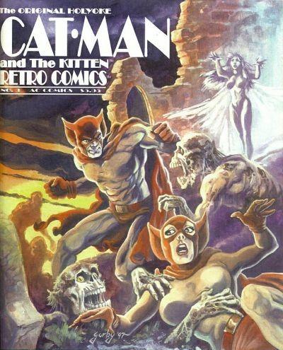 Original Cat-Man and Kitten Retro Comics