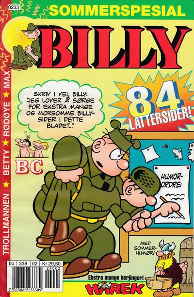 Billy Sommerspesial / Billy Sommeralbum / Billy Sommer #2002 cover