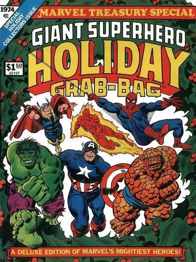 Marvel Treasury Special Giant Superhero Holiday Grab-Bag cover — © Marvel