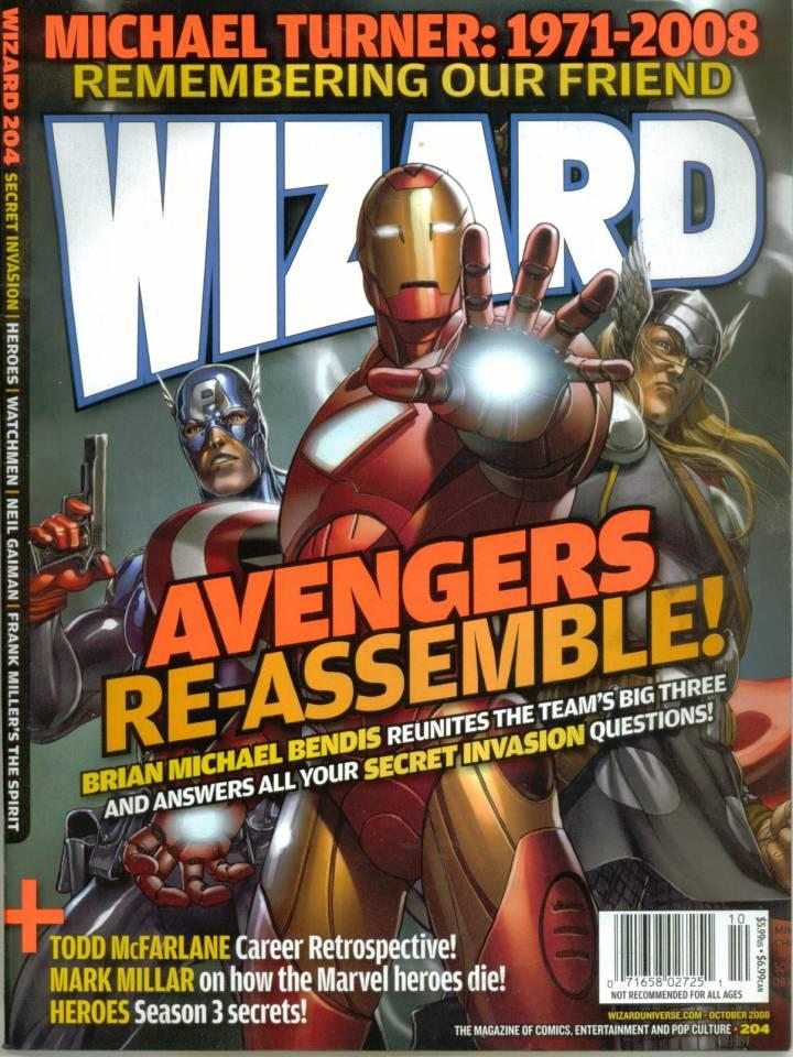 Wizard: The Comics Magazine #204 cover