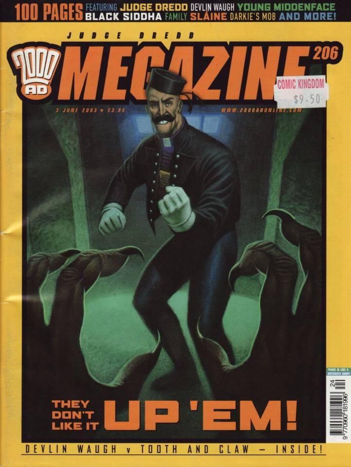 Judge Dredd Megazine #206 cover