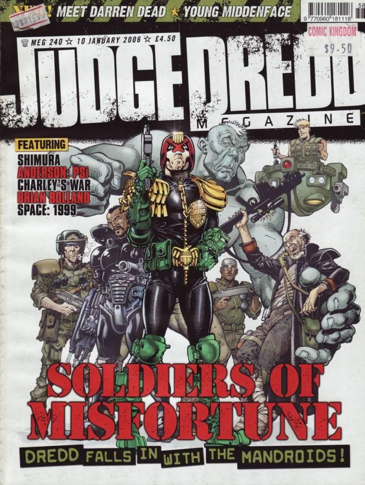 Judge Dredd Megazine #240 cover