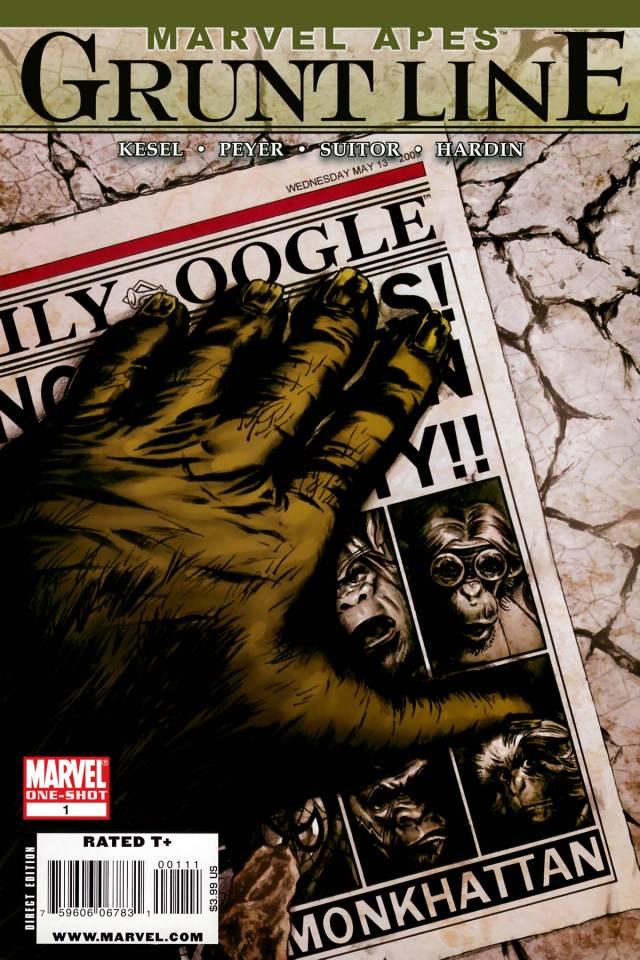 Marvel Apes: Grunt Line cover — © Marvel