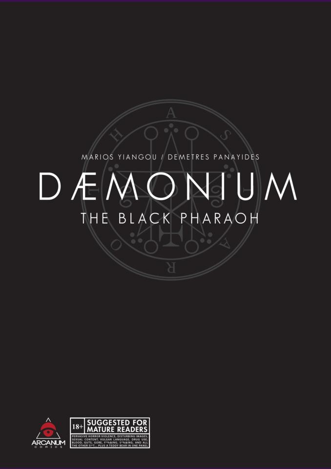Dæmonium: The Black Pharaoh cover — © Arcanum Comics