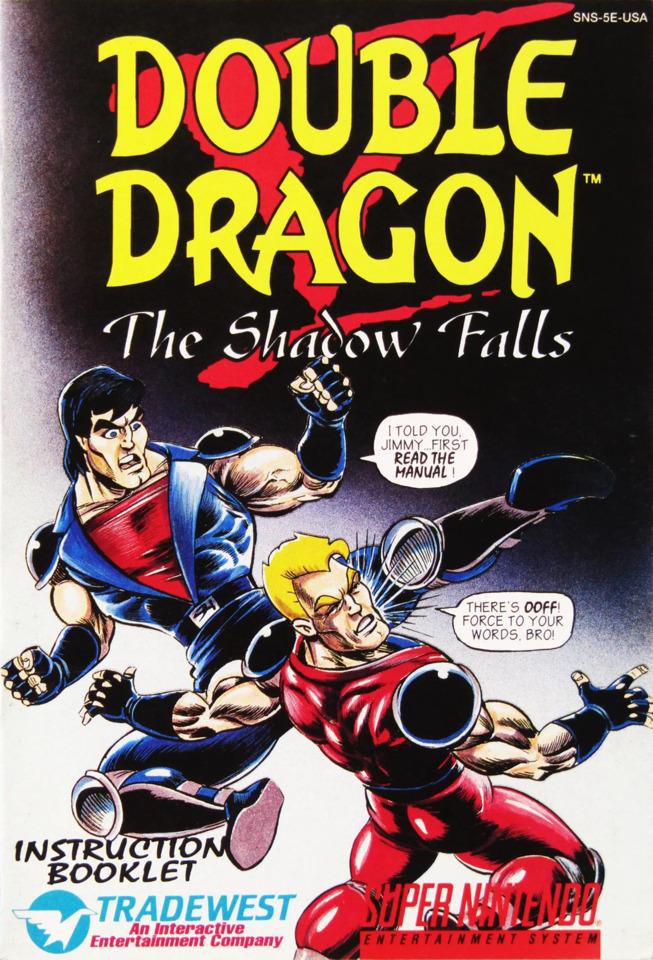 Double Dragon V: The Shadow Falls Instruction Booklet