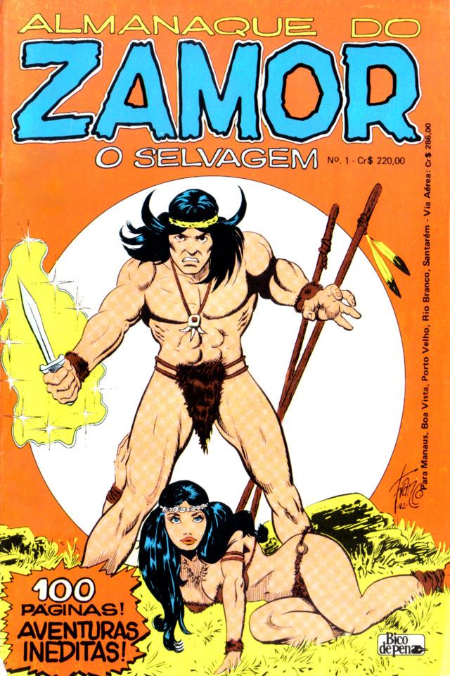 Almanaque do Zamor o Selvagem cover — © Grafipar