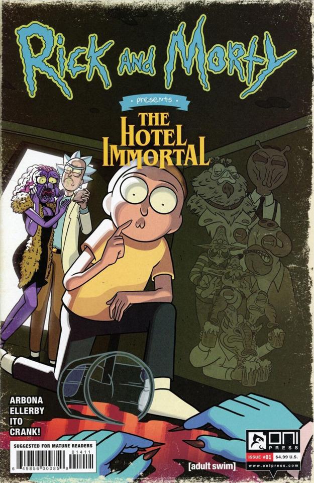 Rick and Morty Presents: The Hotel Immortal cover — © Oni Press