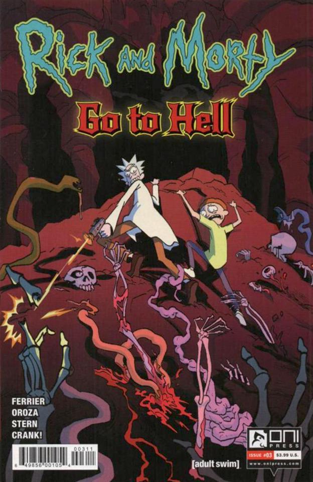 Rick and Morty Go To Hell #3 cover