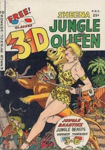 3-D Sheena, Jungle Queen cover — © Fiction House