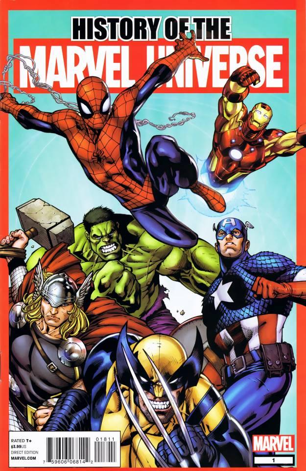 History of the Marvel Universe cover — © Marvel