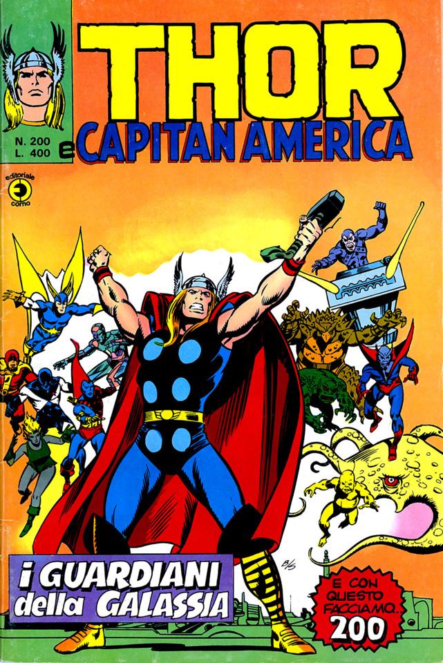 Thor e Capitan America #200