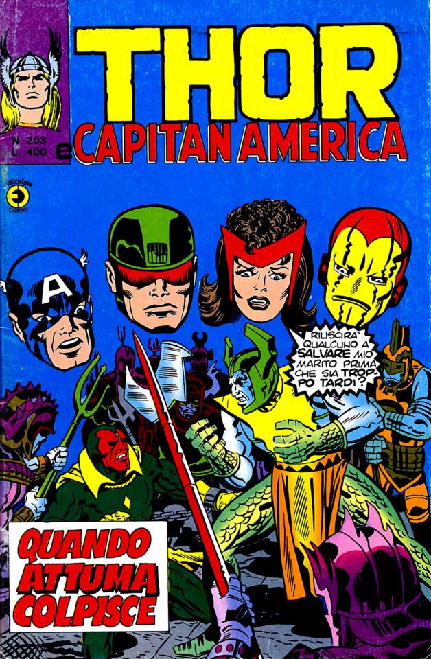 Thor e Capitan America #203