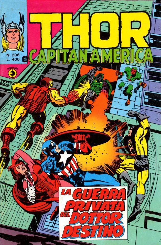Thor e Capitan America #206