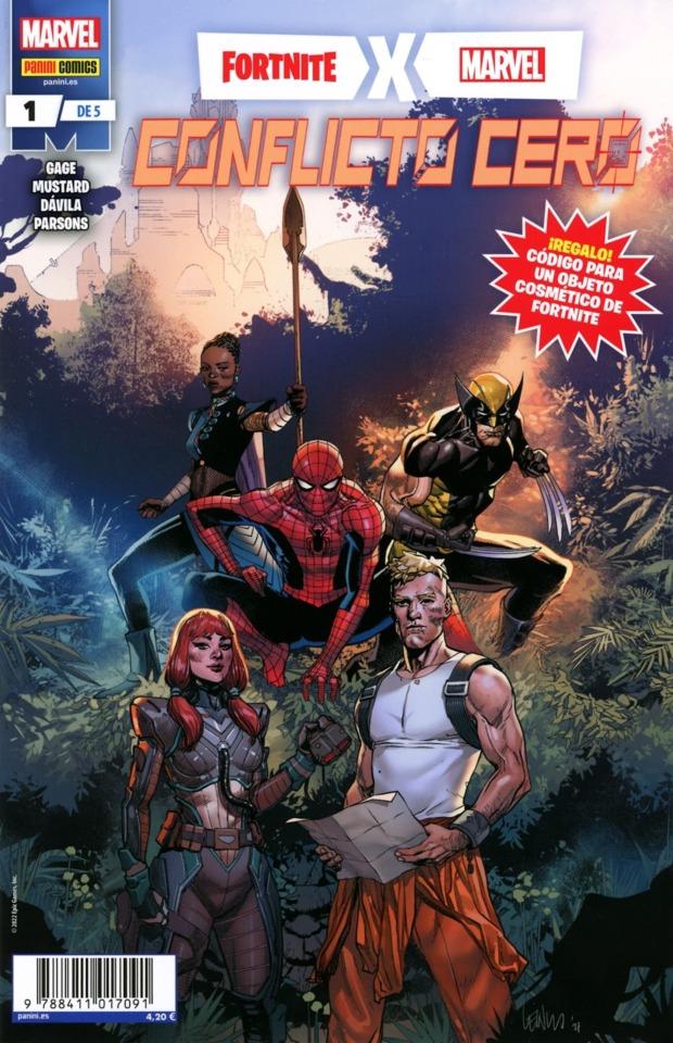 Fortnite X Marvel: Conflicto Cero cover — © Panini España