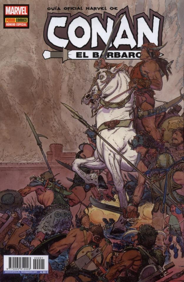Guía Oficial Marvel de Conan el Bárbaro cover — © Panini España