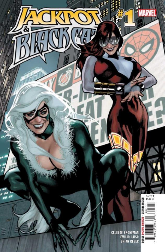 Jackpot & Black Cat cover — © Marvel Comics