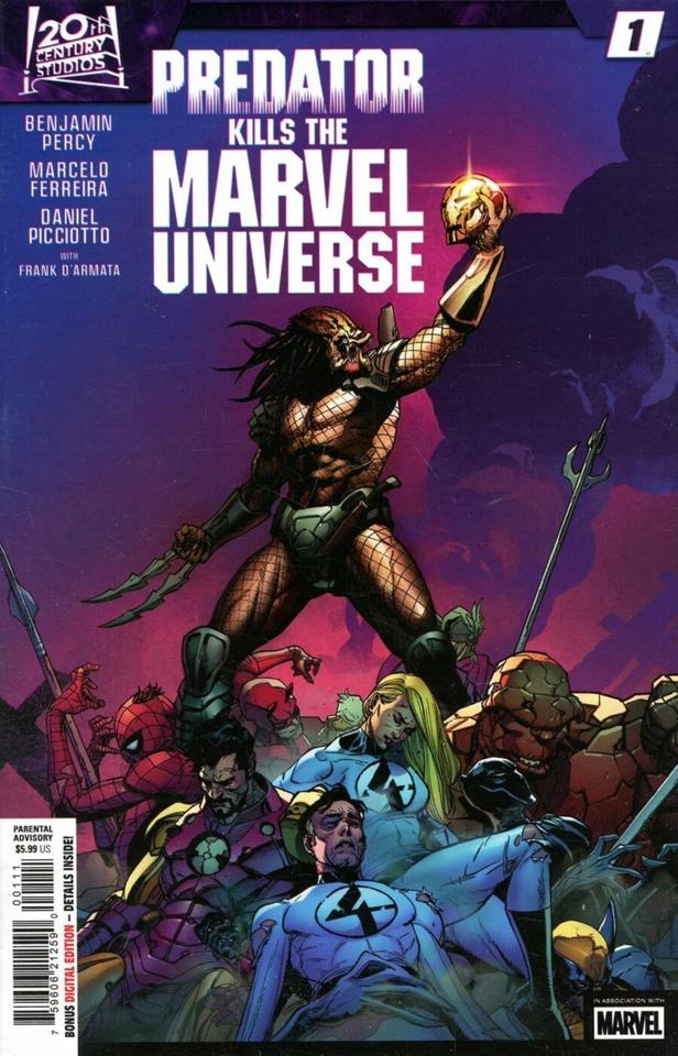 Predator Kills the Marvel Universe cover — © Marvel