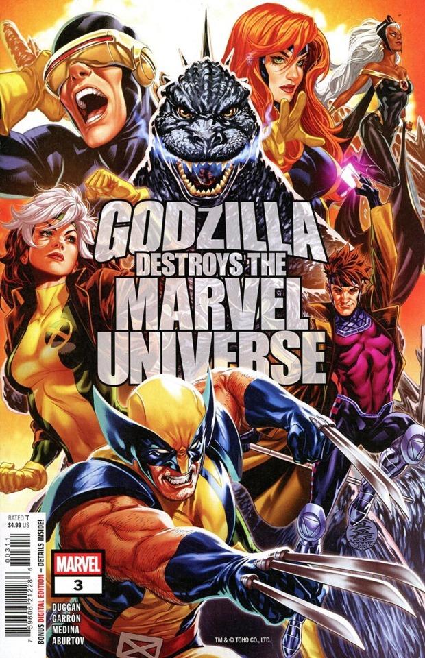 Godzilla Destroys the Marvel Universe #3