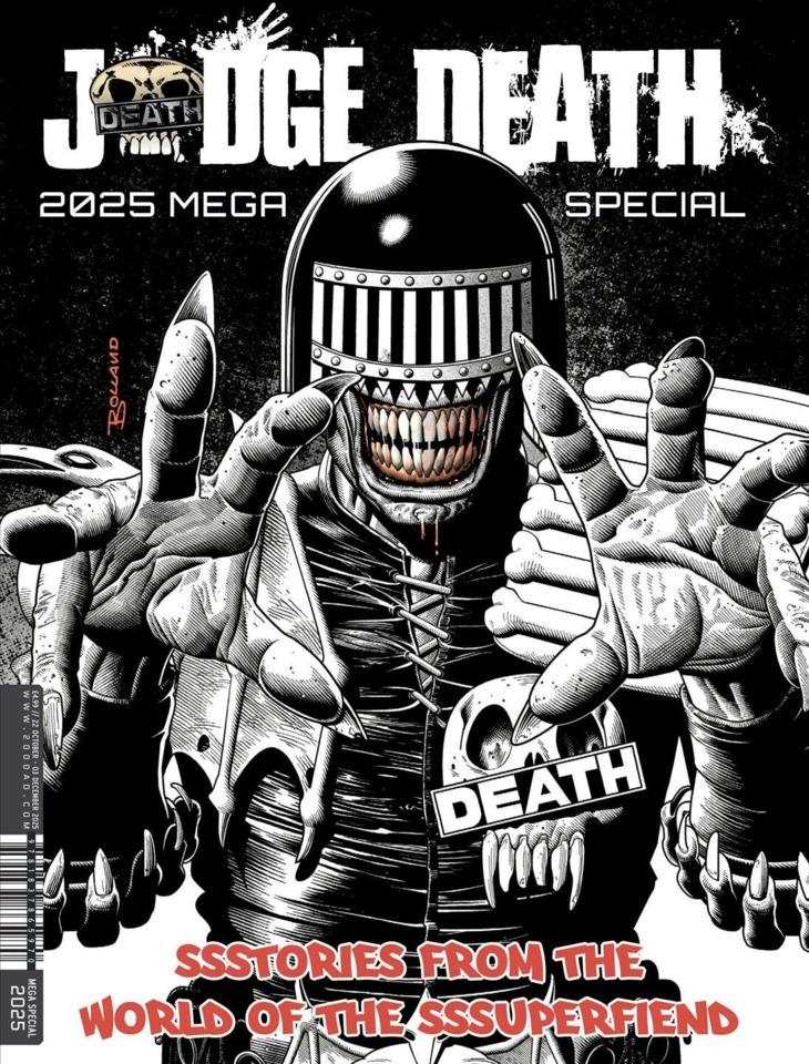 Judge Death 2025 Mega-Special cover — © Rebellion