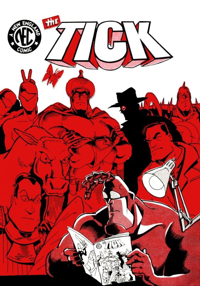 The Tick Black And Red Promo Comic