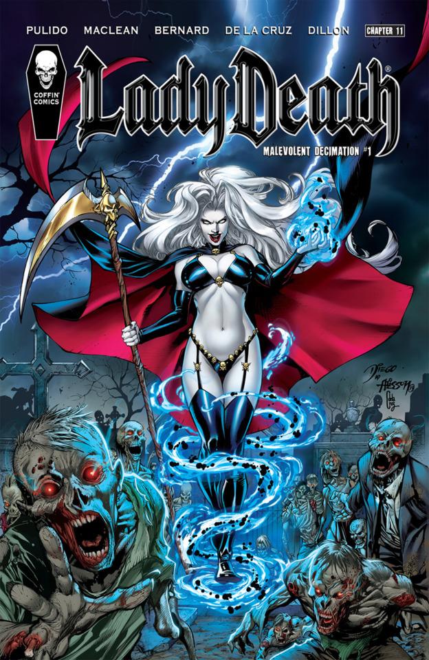 Lady Death: Malevolent Decimation cover — © Coffin Comics