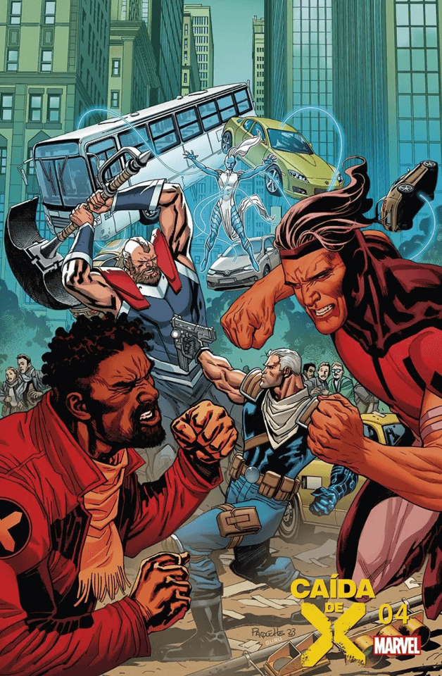 Caída de X #4 cover