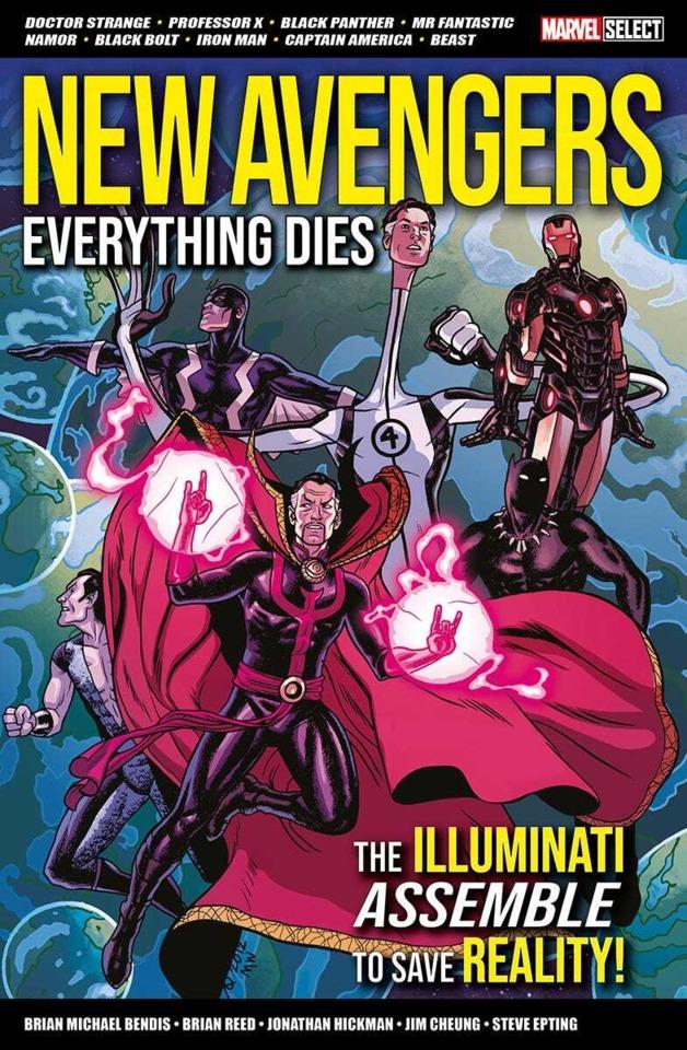 Marvel Select: New Avengers - Everything Dies cover — © Marvel UK/Panini UK
