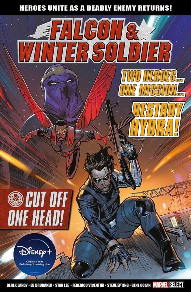 Marvel Select - Falcon & Winter Soldier: Cut Off One Head cover — © Marvel UK/Panini UK