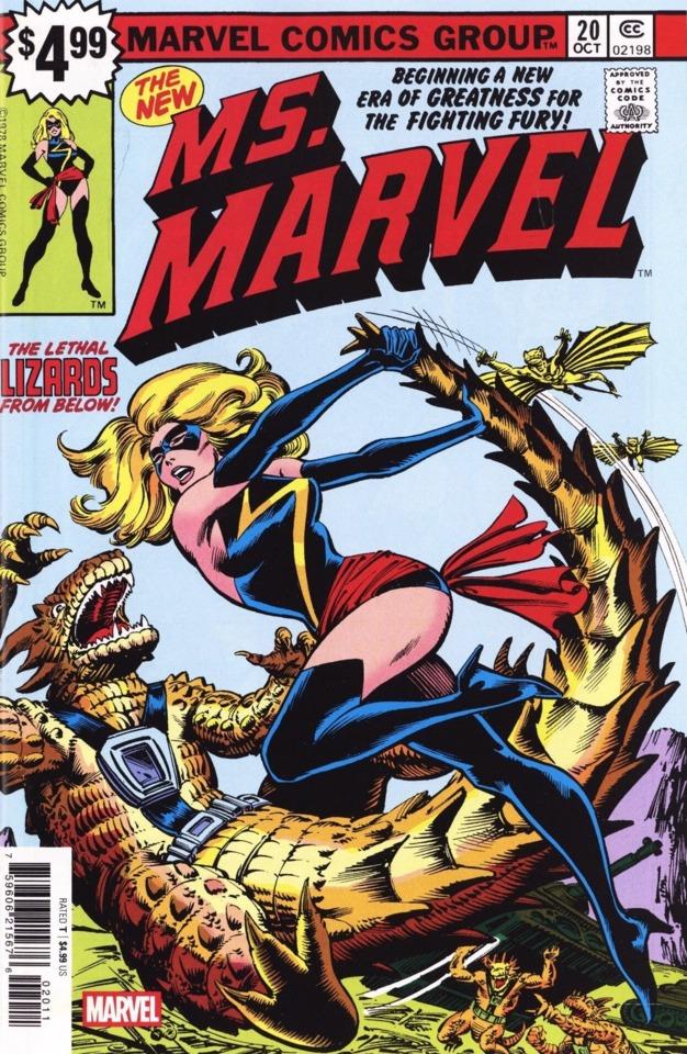 Ms. Marvel No. 20 Facsimile Edition cover — © Marvel