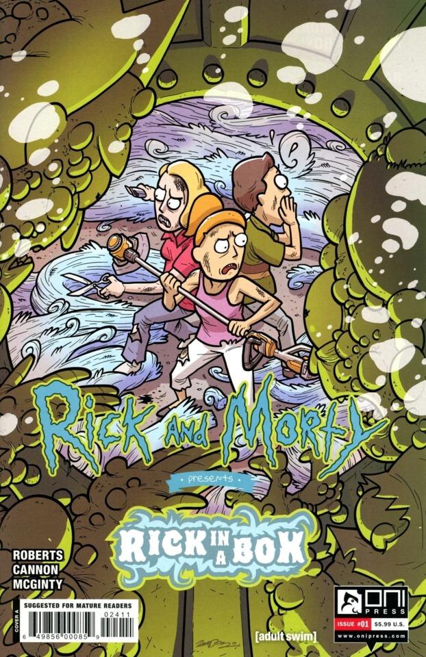Rick and Morty Presents: Rick in a Box cover — © Oni Press