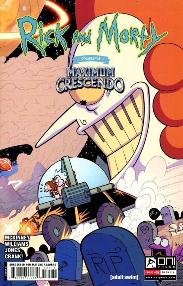 Rick and Morty Presents: Maximum Crescendo cover — © Oni Press