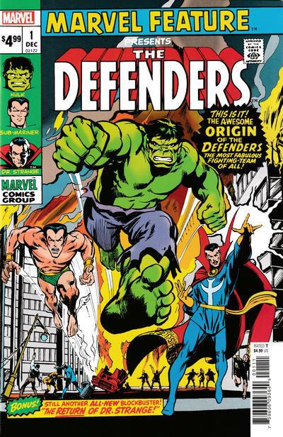 Defenders: Marvel Feature No. 1 Facsimile Edition cover — © Marvel