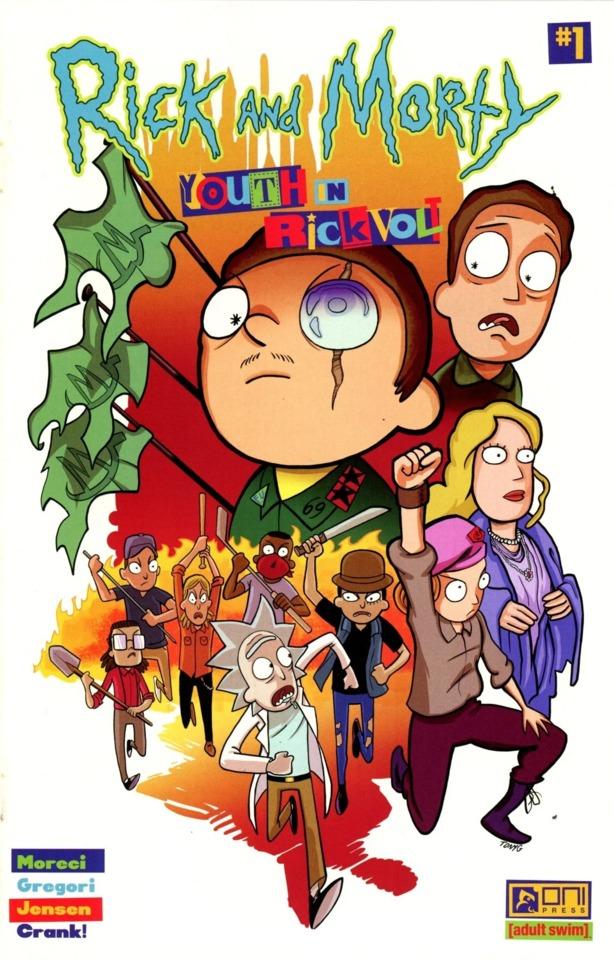 Rick and Morty: Youth in Rickvolt cover — © Oni Press