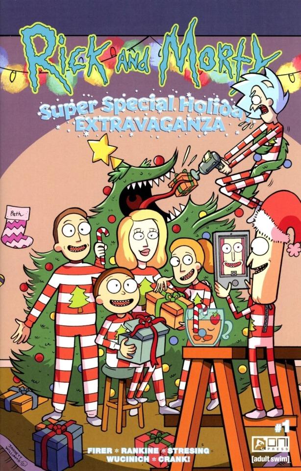 Rick and Morty: Super Special Holiday Extravaganza cover — © Oni Press