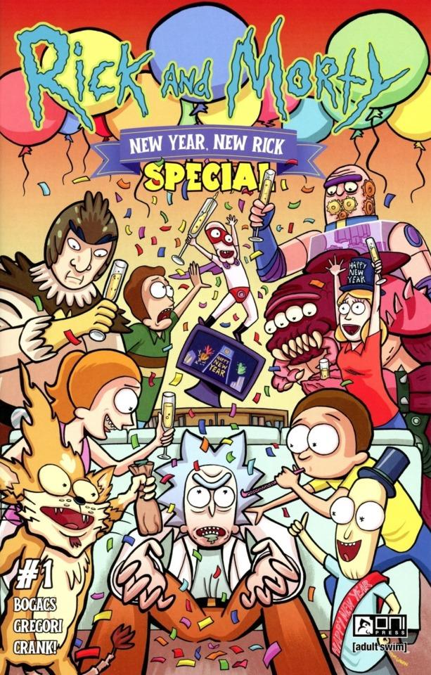 Rick and Morty: New Year, New Rick Special cover — © Oni Press