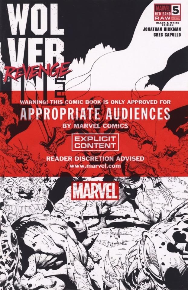 Wolverine: Revenge: Red Band Raw Black & White Edition #5