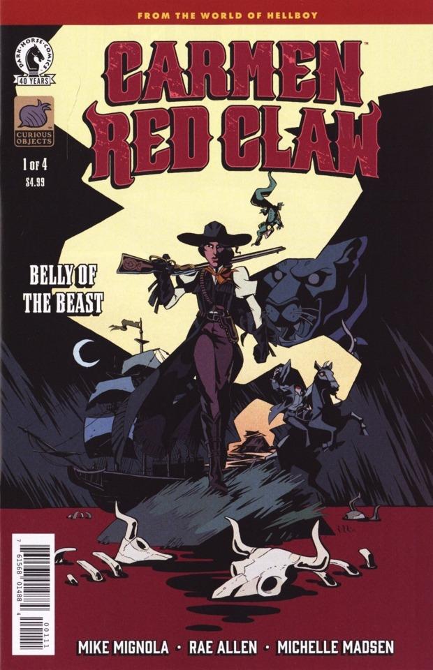 Carmen Red Claw: Belly of the Beast cover — © Dark Horse Comics