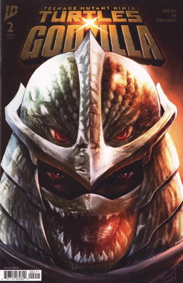 Teenage Mutant Ninja Turtles x Godzilla #2 cover